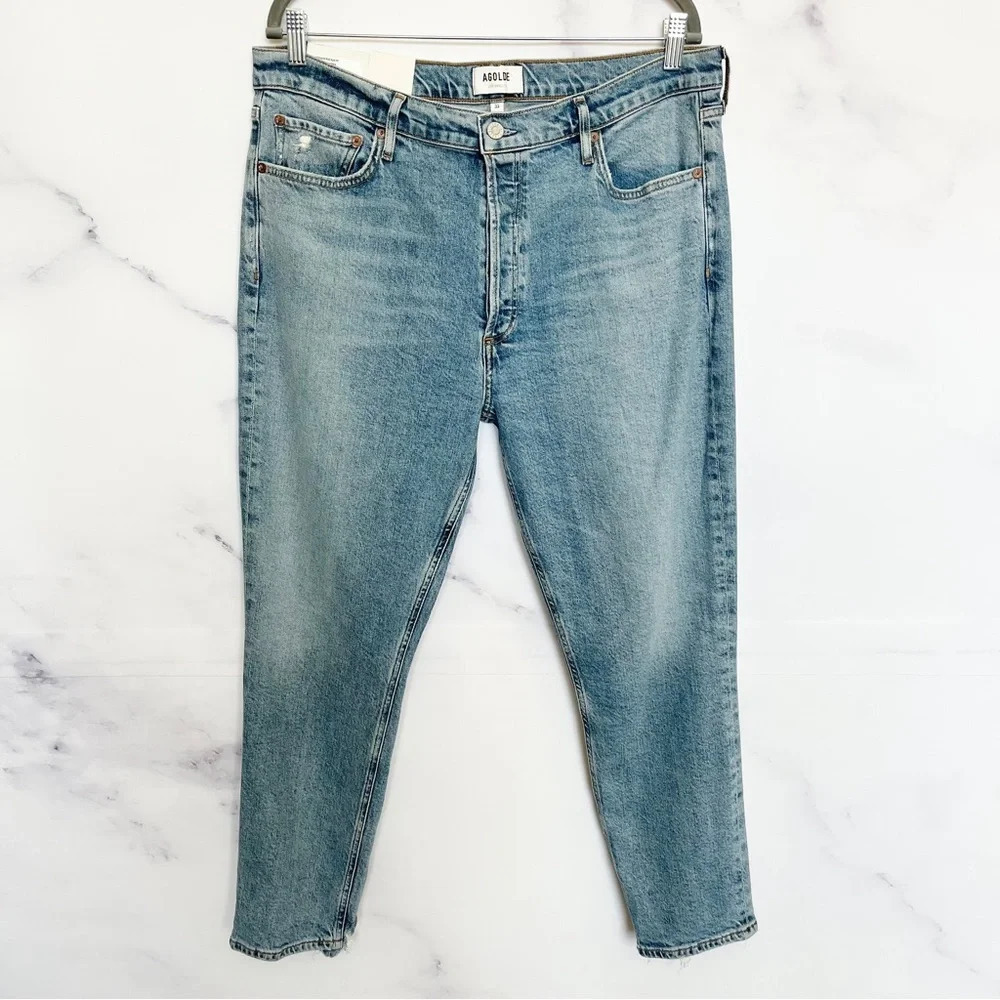 AGOLDE Nico High Rise Slim Jeans in Chronicle - Picture 3 of 14
